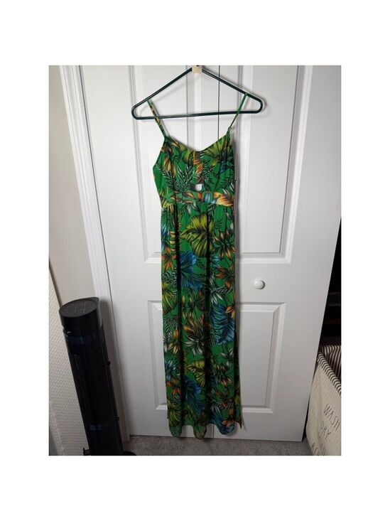 do & be Dresses & Skirts - do & be Green Tropical Print Maxi Dress S